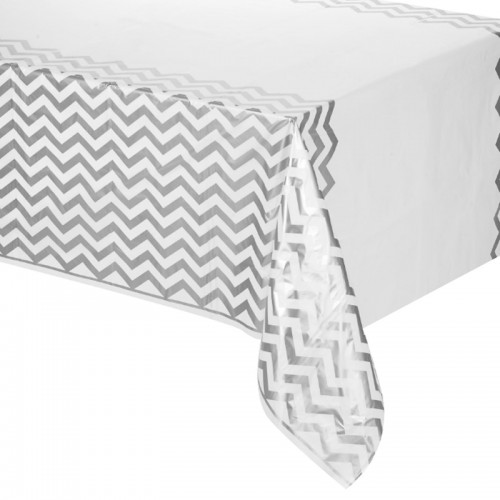 Toalha Chevron Prateado